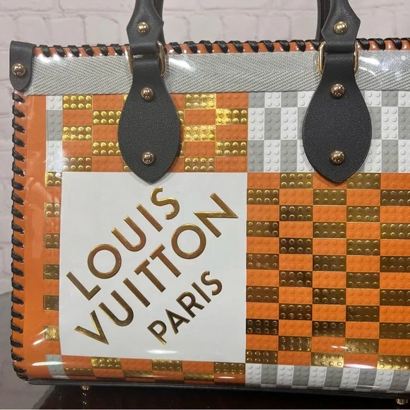 So Cute Tote made with a LOUIS VUITTON HOLIDAY ‘22 Lego Limited Edition Gift Bag - Picture 10 of 16